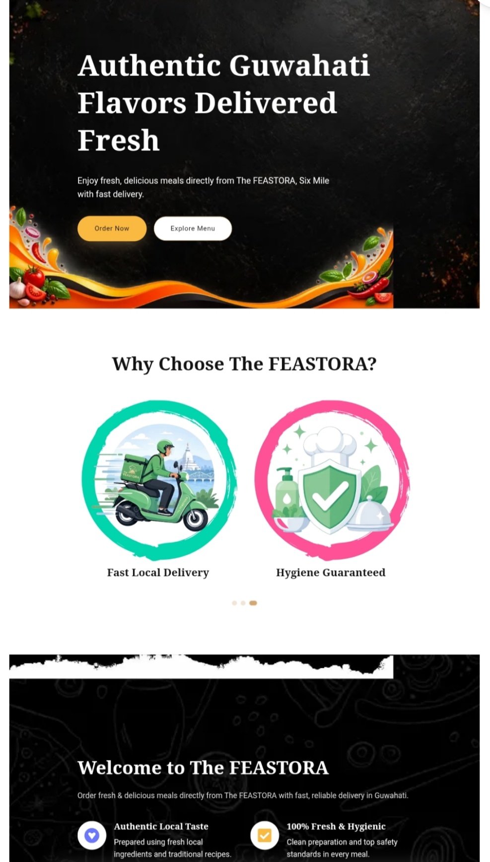 The Feastora Restaurant Website Template Demo